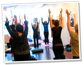 Morning Yoga at Patient Navigation Training